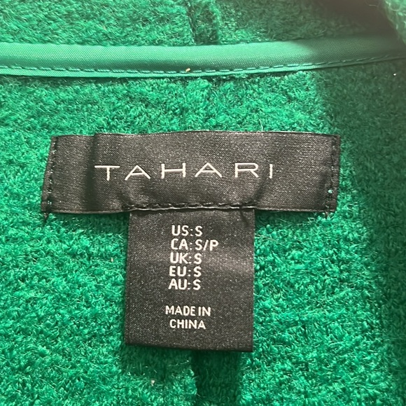 TAHARI Green Cardigan with Pockets - Picture 5 of 8